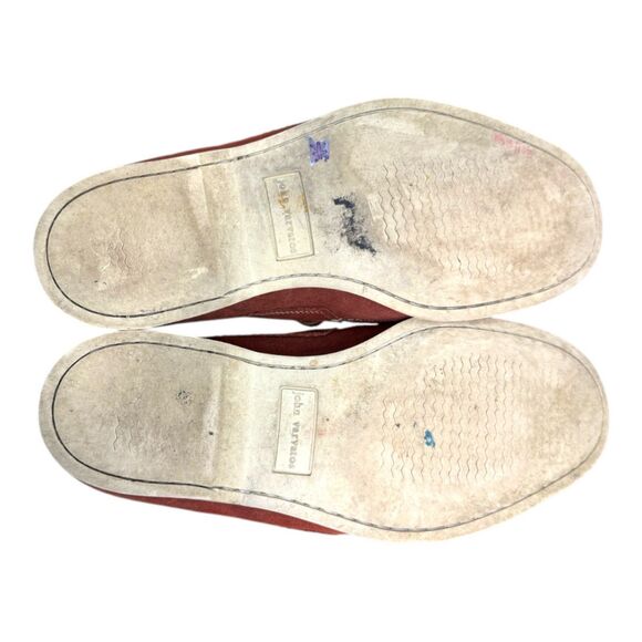 John Varvatos Thompson Venetian Loafer Red Brown Suede Leather Men\'s Size 7 main image 8